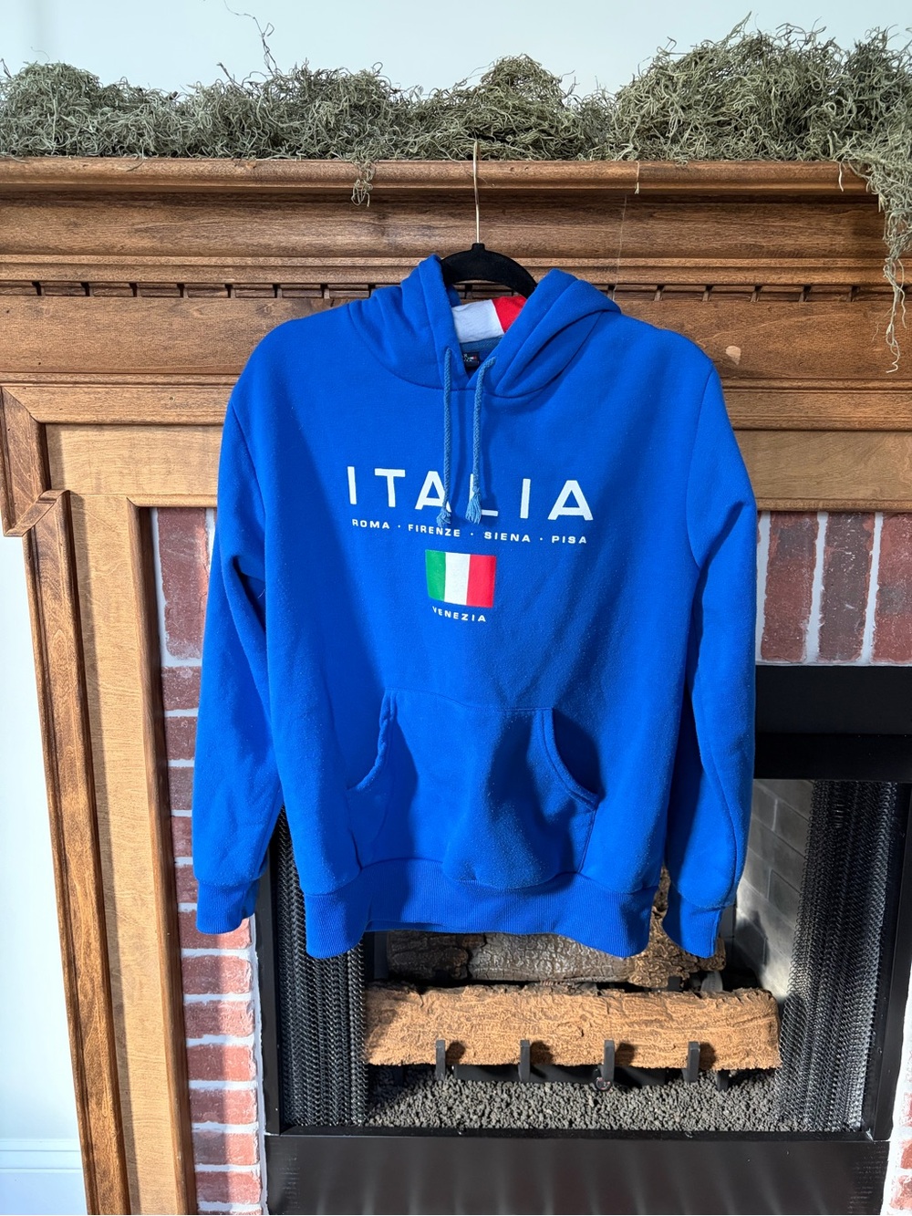 Venezia Blue Italia Hoodie with Flag